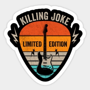 Vintage Killing Name Guitar Pick Limited Edition Birthday Sticker